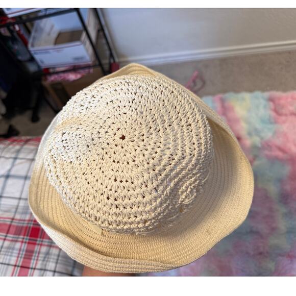❤️‍🔥Crotched Bucket Straw Sun Hat - Picture 3 of 3